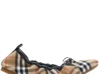 Burberry Fawn Check Ballet Flats
