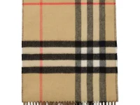Burberry шарф контрастный клетчатый кашемировый