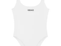 Versace Купальник с логотипом белый