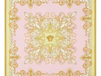 Versace шарф Spring Barocco из шёлка, розовый