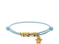 Versace Medusa кожаный браслет