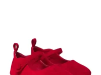 Christian Louboutin Kids замшевые пинетки с ремешком