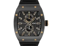 Plein Sport Stormbreaker 44mm — мужские часы с чёрным циферблатом