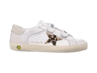 Golden Goose кроссовки со звёздной нашивкой и ремешком на липучке