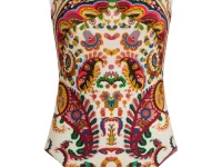 Etro купальник с цветочным принтом пейсли