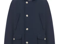 Woolrich Arctic Button Flap-Pocket Parka — синяя