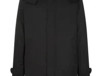 Zegna парка с капюшоном чёрная