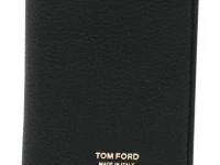 Tom Ford кожаный кошелёк двойного сложения, чёрный