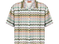 Missoni рубашка с коротким рукавом и зигзаговым узором