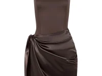 Manière De Voir облегающее платье с запахом из атласа