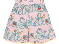 Stella McCartney Kids повседневные шорты с фестончатым краем и цветочным принтом