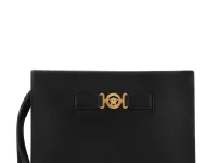 Versace клатч из кожи с декором Medusa