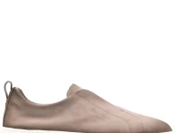 Santoni Victory — бежевые слипоны без застёжки