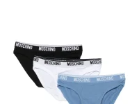 Moschino трусы с логотипом на резинке (комплект из трёх штук)
