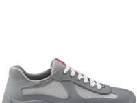 Prada America's Cup кроссовки на шнурках серые