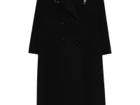 Max Mara Custodi пальто двубортное чёрное