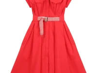 Lanvin рубашечное платье с поясом и воротником