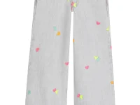 Billieblush джинсовые брюки с вышивкой сердечек