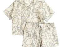 Versace Kids шёлковый комплект с флоральным принтом