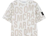 Marc Jacobs Kids футболка с буквенным принтом белая