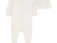 Chloe Kids комплект боди с шапочкой бежевый