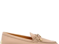Tod's лоферы с бантом из телячьей кожи