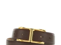 Elisabetta Franchi ремень кожаный с пряжкой