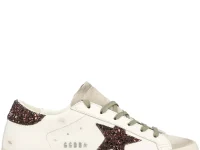 Golden Goose Super-Star Кроссовки белые со звездой