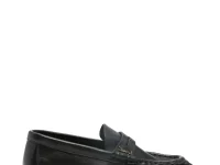 Saint Laurent лоферы с драпировкой и фирменной пластиной