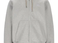 Burberry худи с клетчатой деталью серое