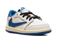Jordan x Travis Scott x Fragment Design Air Jordan 1 Low — кроссовки детские, бежевый