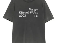 Maison Kitsuné футболка с эффектом выцветания 2002 Faded T-Shirt