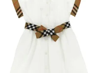 Burberry Juliet — хлопковое платье с клетчатым принтом