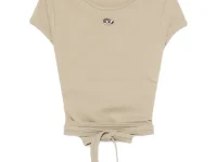 Diesel футболка T-Bunny-Tail с завязкой на талии