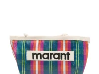 Isabel Marant Powden клатч синий клетчатый
