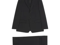 Dries Van Noten однобортный костюм с клапанами на карманах