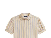Polo Ralph Lauren рубашка в полоску с оборкой
