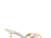 Jimmy Choo Skye Twisted Mules — золотые мюли из кожи теленка
