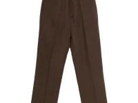 Paolo Pecora Kids брюки на кулиске коричневые