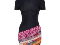 Marine Serre Scarves мини-платье