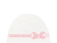 Elisabetta Franchi La Mia Bambina шапка-бини с вышитым бантом
