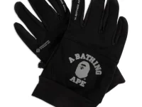 A BATHING APE® Перчатки с логотип-принтом