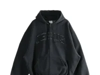 VETEMENTS худи на молнии чёрное