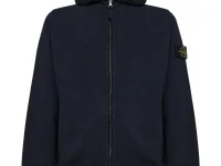 Stone Island худи на молнии синее