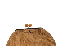 Max Mara Pasticcino клатч плетёный коричневый