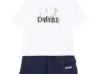 Moschino Kids спортивный костюм с графическим принтом