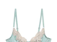 Fleur Du Mal Juliet lace bra — бюстгальтер с кружевом, зелёный