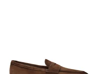 Santoni Carlo — лоферы замшевые коричневые