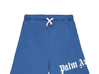 Palm Angels Kids шорты на кулиске синие