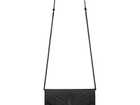 Saint Laurent Cassandre клатч на цепочке с ромбовидной стёжкой